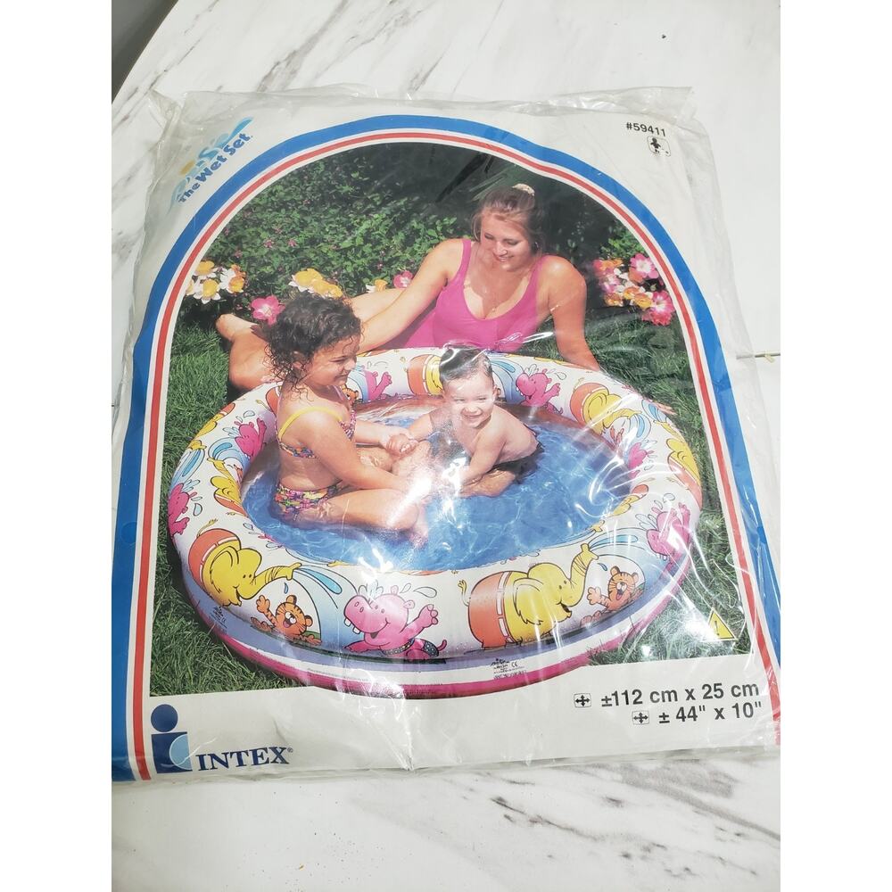 VINTAGE 1999 Intex The Wet Set Jungle Kiddi Pool - 44” x 10” #59411 NOS‎